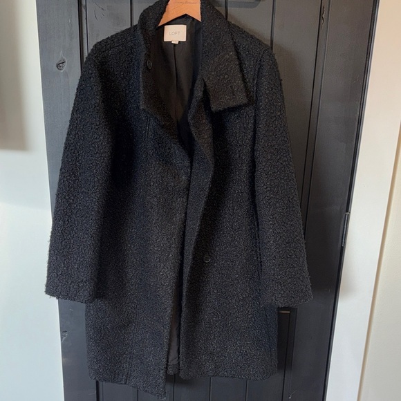 LOFT Jackets & Blazers - LOFT Black Teddy Jacket